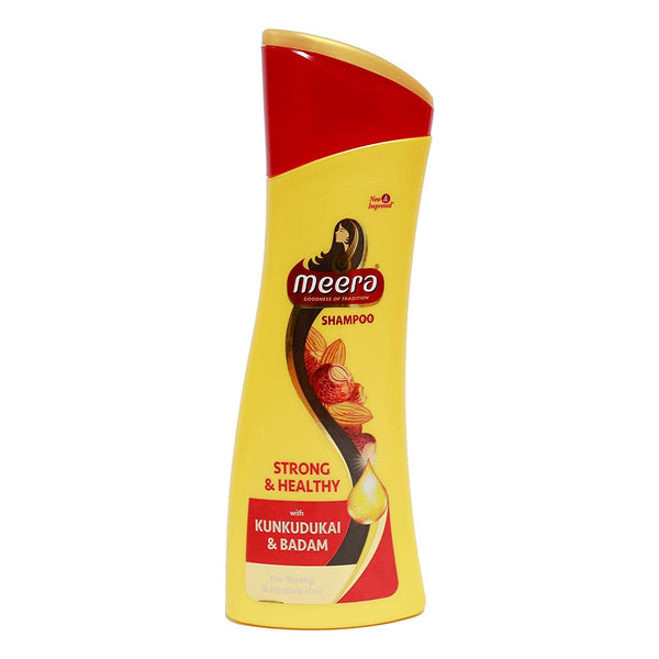 Strong and Healthy Shampoo, With Goodness of Kunkudukai & Badam for Soft & Smooth Hair, 180ml